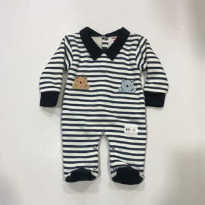 Collared Stripe Romper