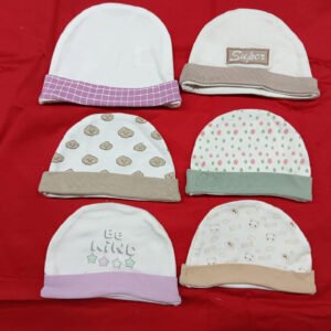 Everyday Comfort Baby Caps – 6 Pack