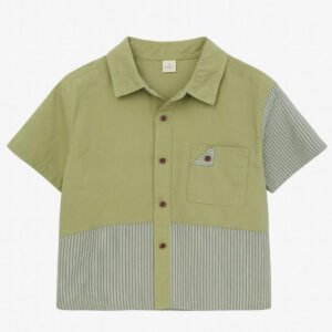 Boys Regular Fit Spread-Collar Shirt