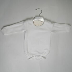 Cream Long-Sleeve Baby Romper