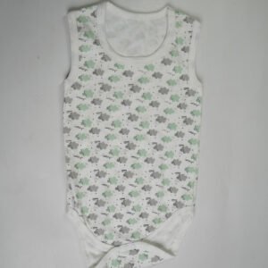 Sleeveless Printed Baby Romper