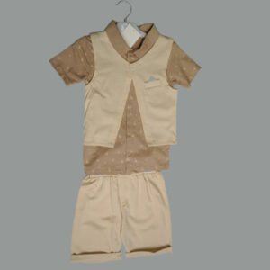 3pcs/set Baby Boy Summer Elastic Waistband Pants Formal Outfit