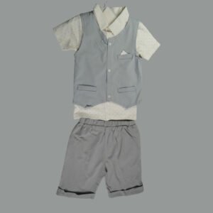 3pcs/set Baby Boy Summer Elastic Waistband Pants Formal Outfit