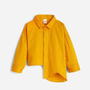 Yellow Casual Top For Girls
