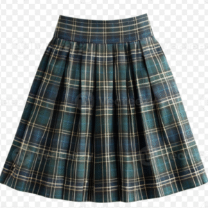 Green Checked Skirt